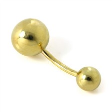 9ct Yellow Gold 8mm Ball Belly
