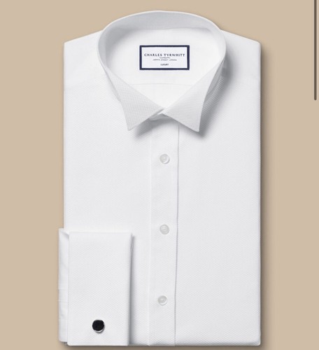Slim fit white wing collar - fit,