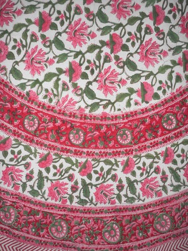 Pretty pink block print - in,