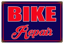 Vintage Style Metal Sign Bike