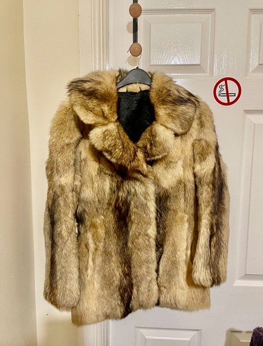 Vintage real fur fox coat - vintage,