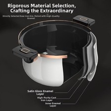 Large 7L Enamel Cast Iron Soup