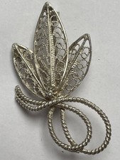 Vintage Silver Tone Filigree