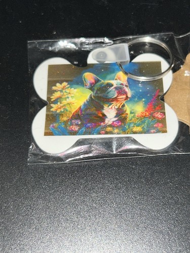 French bull dog keyring - bull,