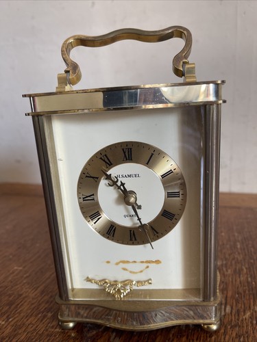 Vintage samuel brass mantel - brass,