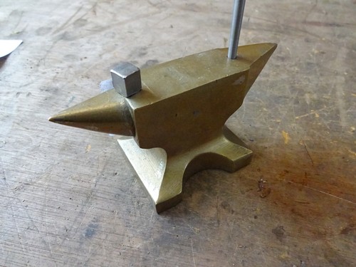 Brass double beak anvil 4 - brass,