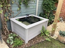Raised Garden Pond w/Seat Top