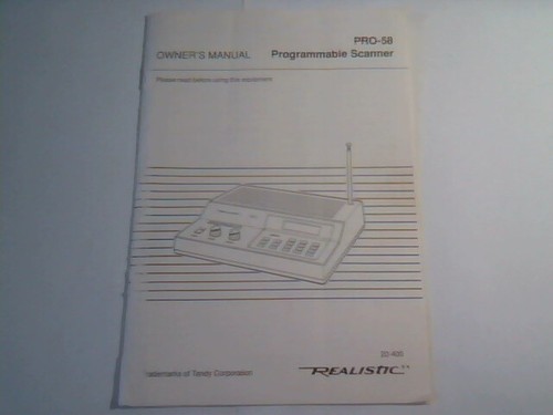 Owner manual realistic - manual,