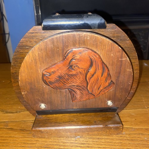 Antique art deco dog design - deco,