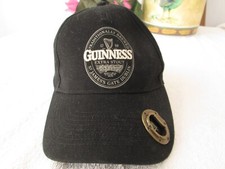GUINNESS BASEBALL CAP WITH BOTTLE OPENER IN PEAK