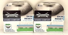 2 X WILKINSON SWORD SKIN RESET 3+ DAYS STUBBLE MEN'S RAZOR BLADES 4'S = 8 TOTAL