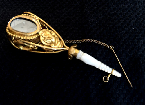 Gilt bronze tussie - tussie, mussie