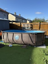 Bestway 56714 Oval Vista Swimming Pool 14 Ft x 8 Ft x 39.5 in (427X250X100 Cm)