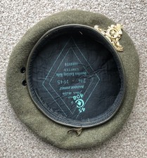 WW2 Canadian Beret, 1945 Dated Size 7 1/8. Royal Canadian Artillery Original.