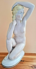 Art Deco Nude by Hertwig of Katzhutte circa 1935 30cm tall