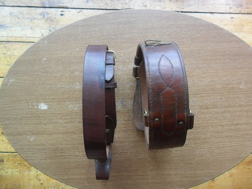 Brown leather sam browne belt - brown,