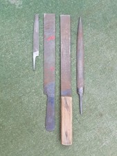 3 V + Half Round  Thread Restoration Hand Files Classic Car Bike Mechanic Tools