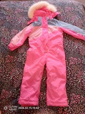 Girls Pink Snowsuit Puddlesuit