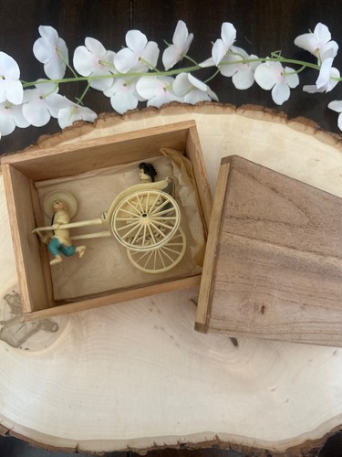 Vintage wooden box with - box,