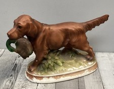 Vintage Irish Setter Retrieving Mallard Duck Ornament 