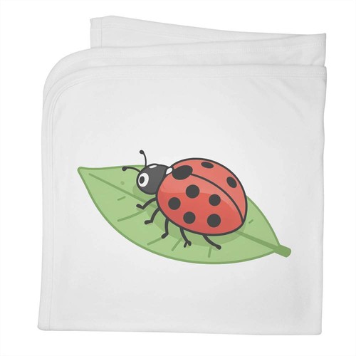 Ladybug leaf baby blanket - leaf',