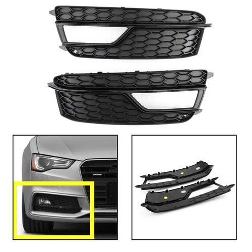 Pair front fog lamp - front, black