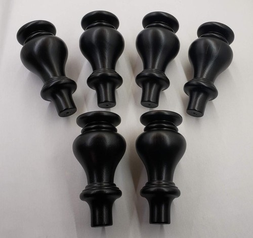 Black turned bun tulip - black,