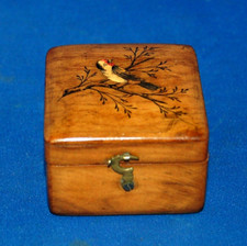 An antique handpainted finch