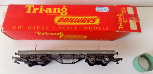 110 grey bogie flat wagon - r.110,