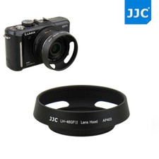 JJC Metal Lens Hood for Panasonic Lumix G 14mm F 2.5 & 20mm F 1.7 II ASPH Lens