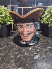 Vintage Large Royal Doulton Toby Jug Dick Turpin Pistol Handle