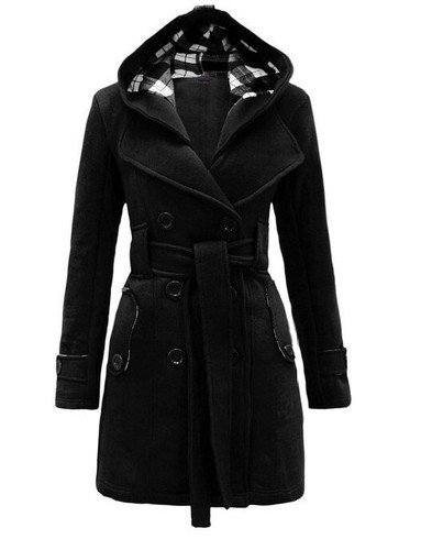 Women check hooded - check,