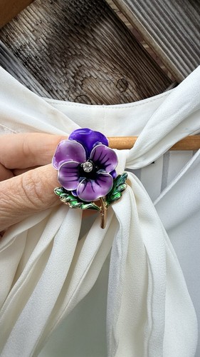 Purple pansy flower - purple,