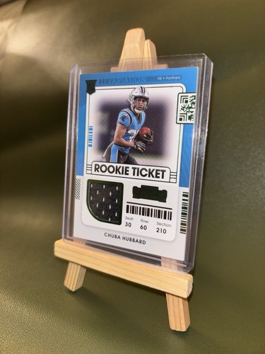 Chuba hubbard rookie ticket - chuba,
