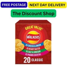 Walkers Classic Variety Multipack Crisps Box 20x25 g