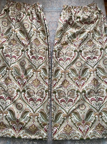 Pair luxury damask lined - luxury,