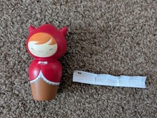 Momiji Doll Ruby 2009 Rare Doll Wooden with note. Japanese. Kawaii 