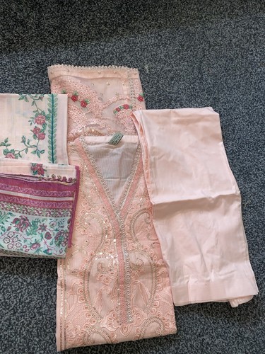 Piece suit stitched floral - stitched,