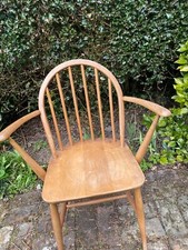 Vintage Ercol  Windsor Armchair / Carver Chair 370A Blond