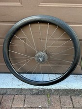 Wheelsmith Aero Dimpled Carbon 700c Road Rim brake / Silver Chris King Hubs