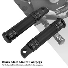 Knurled Rear Male Mount Foot Pegs Fit For Harley Dyna Softail Sportster Touring