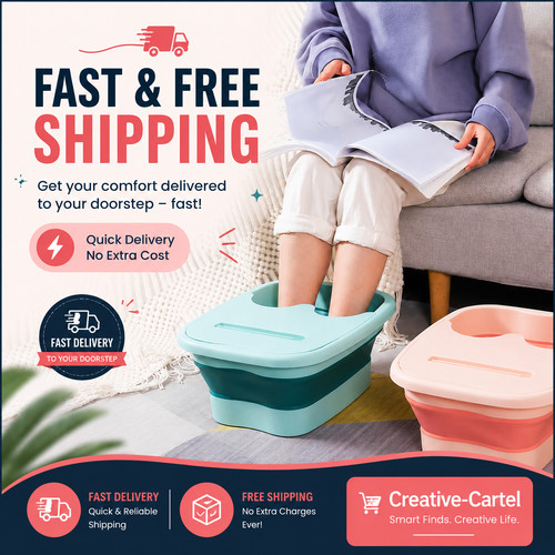 Foldable foot spa bucket - foot,