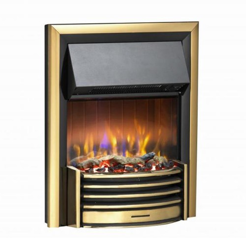 Dimplex lerwick brass - lerwick, inset