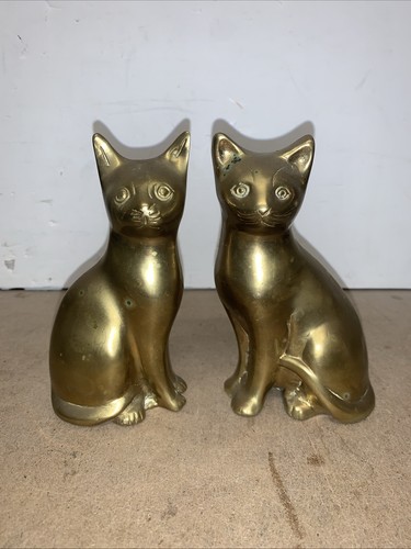 Vintage solid brass pair - vintage,