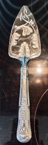 Vintage silver plate cake - vintage,