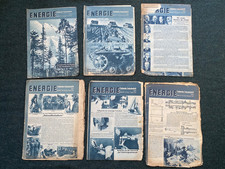 Original Scarce WW2 German Energie Technical Journal Magazine Set - 1944 x6 Mags