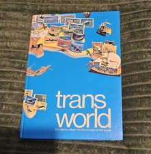 Stanley gibbons Transworld stamp album and Mint Used Stamps Around The World 