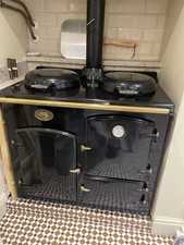 Sandyford And Marshall Oil Fired Range Cooker / Boiler Black