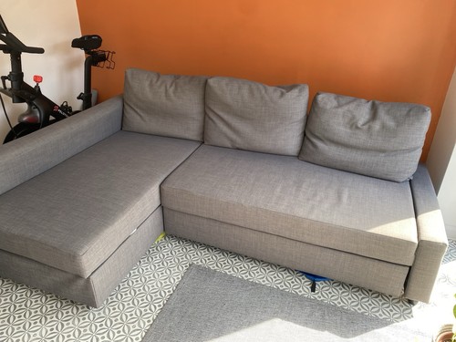 Ikea shaped corner sofa bed - l,