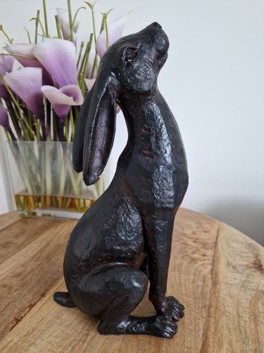 Sitting moongazing hare - sitting,